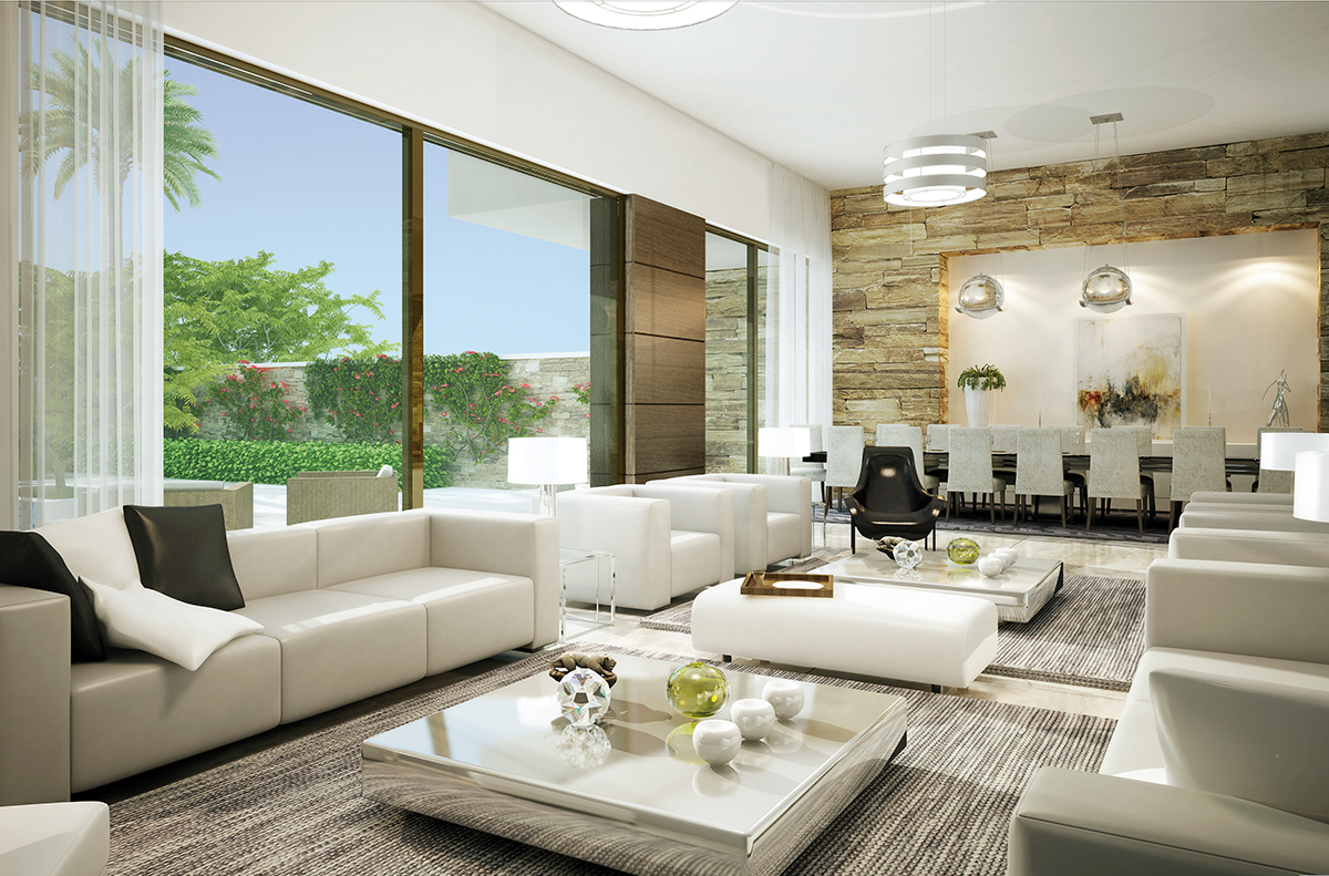 Contemporary interior design in Hidd Al Saadiyat waterfront residence