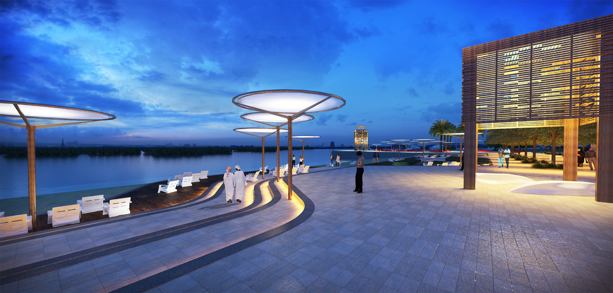 Exclusive residential community with open spaces at Hidd Al Saadiyat